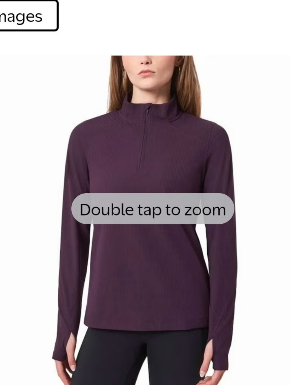Mondetta Plum Quarter-Zip Pullover